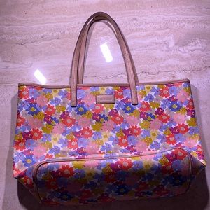 Coach floral tote bag
